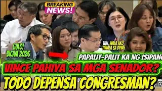 VINCE DIZON PINAGTULUNGAN NG MGA SENADOR SA TAPYASAN??,, CONGRESSMAN PINAGTANGOL NAMAN,???? KITBA?