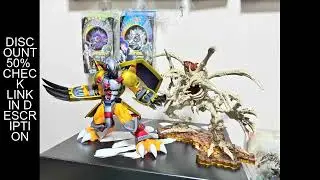 Digital Monster Anime Figure Large GK Model: War Greymon & Skull Greymon, Premium Replica Edition fo