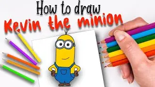 #16 How to draw Kevin the Minion | Despicable me | Rainbow art for kids
