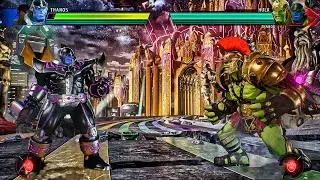 Marvel vs Capcom Infinite | Thanos & Spiderman vs Hulk & Spider-Man | PC 4K