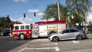 Orange County Fire Rescue Engine 73 Spare Responding