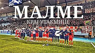 Крај утакмице са Малмеом, победа, славимо са играчима! 