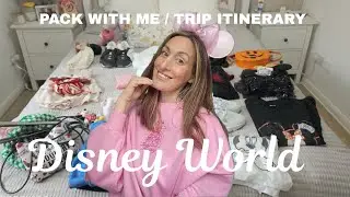 DISNEY WORLD & UNIVERSAL 💖 Pack with me / trip itinerary/ outfit planning ✨💭🎀