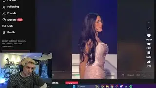 xQc Can't stop watching Madison Beer's TikTok