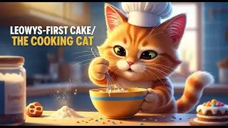 Leowy's First Cake! The Cooking Cat's Adorable Baking Debut You Can't Miss