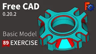 FreeCAD Tutorial for beginners,basic model exercise-