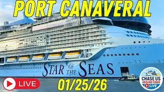🔴 LIVE: Watching Massive Cruise Ships Leaving Port Canaveral LIVE! (Jan. 25, 2026)