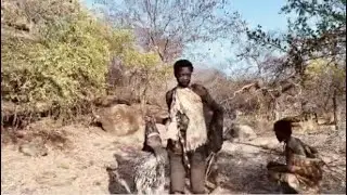 Look What We Just Got!🔥 Hadzabe Hunter Extreme Bush Cooking#villagecooking #wildlife #viral
