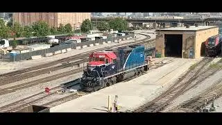 Amtrak's GP38-3 #750 Resting at Lumber Street 
