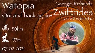 Zwiftride 07.02.2021 (Watopia - Out And Back Again+ )