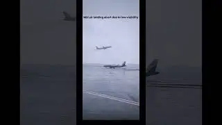 Landing abort due to low visibility | @IndiGo6E #airbus #indigo #csmia #planespotting #aviation