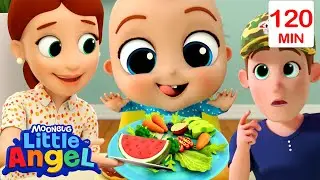 Baby John's Tummy Trouble! | Little Angel Fun Cartoons & Kids Songs | Moonbug Kids Cartoon Adventure