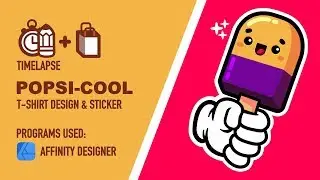 Popsi-Cool (T-Shirt Design & Sticker) - Timelapse Video