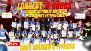 🔴 LIVE: 💪🔥Longest 8-Hour Continuous Fitness Marathon for Women’s Empowerment🥇