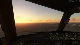 Cockpit 777-300ER Landing at Basra Iraq