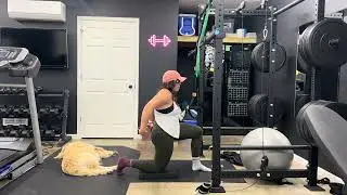 1/2 Kneel Banded Spine Hinge Point Training 