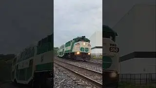 F59PH, Old cab, & bike coach combo on the Milton line! #gotrain#gotransit#oldcabcar#f59ph#metrolinx