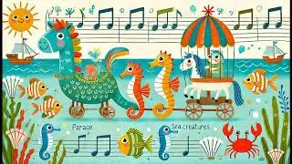 La parade des cr&eacute;atures marines (1) Chansons pour enfants