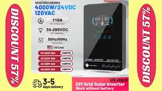 Sumry 4000W Off Grid Hybrid Inverter 24V 140A 5600W MPPT Solar Charger Pure Sine Wave Inverter