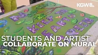 Portland students collab with artist to create climate change action mural