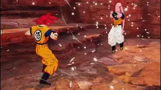 Super Saiyan God Goku vs. Buuhan