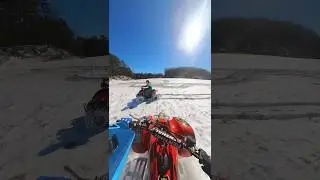 Whip it #dounuts Honda 400ex #snowday #trx90 #400ex