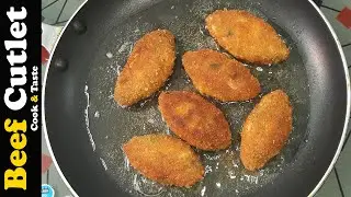Homemade Beef Cutlets Recipe/How To Make Tasty Beef Cutlet/Meat Cutlet/Healthy Snacks/Iftar Dish