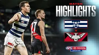 Geelong Cats v Essendon Highlights | Round 22, 2025 | AFL