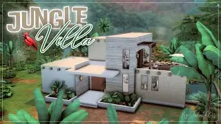 Вилла в джунглях🦜🦎 │Строительство│Jungle Villa│SpeedBuild│NO CC [The Sims 4]