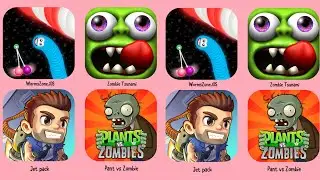 WormsZone.io,Zombie Tsunami,Jet Pack,Plant Vs Zombie