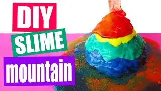 #SlimeMountain How To Make Slime without Borax or Liquid Starch Slime Play by Bum Bum Surprise Toys