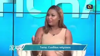 Debate na TV Sucesso. Sheikh Abdul Rahman Ibn Saide e apóstolo Pedro Fumo.