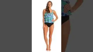 Ceeb Candy Crush Ruffle Tankini Top | SwimOutlet.com