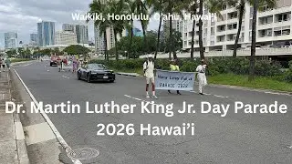 4K Dr. Martin Luther King Jr. Day Parade 2026 Hawaii in Waikiki, Honolulu, Oahu, Hawaii