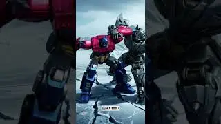 BOSS BATTLE Optimus Prime vs Megatron in Frozen Desert #shorts #transformers #autobots