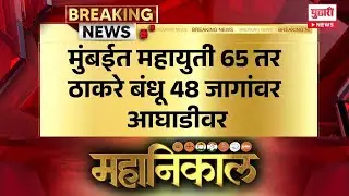 Pudhari News | मुंबईत महायुती 65 तर ठाकरे बंधू 48 जागांवर आघाडीवर#MunicipalResults