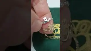Ladies Dainty Irish Claddagh Ring in gold #irishcladdaghring #claddaghring #irishgirl #ringoftheday