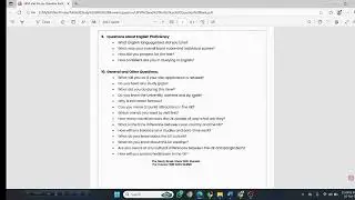 Pre-CAS and UKVI Interview Questions
