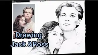 Real pencil drawing Jack &Ross TITANIC