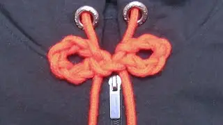 Ave Craft: How to Tie Hoodie Strings Single Strand Braid Bow.