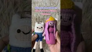 Finn the human & Princess Bubblegum #crochet #adventuretime #finnthehuman #handmade #packorders