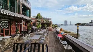 Riverside Cafe with Great Atmosphere in Bangkok