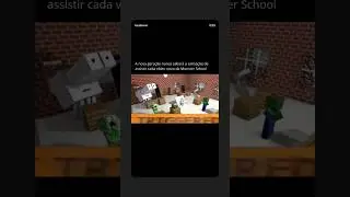 sensa&ccedil;&atilde;o boa slk... #minecraft #nostalgia #monster #school
