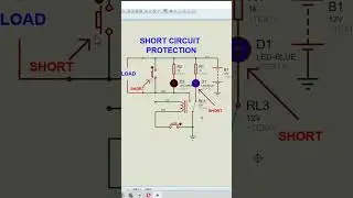 Short Circuit protection #shorts #electronics #proteus