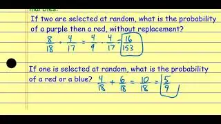 Algebra 1 Probability and Statistics Review
