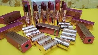 Pack of 12 l'oreal matte lipstick 3.review #beautyproducts #makeupvideos #universebeautyzone_yt