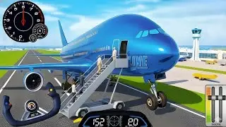 F City Pilot Simulator Gameplay | Dangerous Takeoff & Crash Moments! 💥✈️