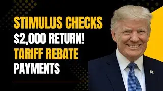 BREAKING: Trump Approves of New $2000 Stimulus Checks Tariff Rebate Checks💰
