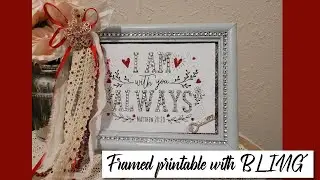 Bling Frame with Printable | Dazzling a Printable