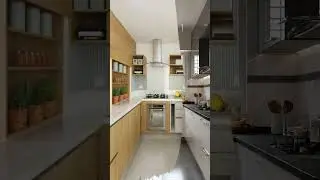 small space moduler kitchen designs #shortvideo #trending
